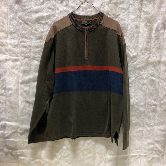 Mens XXL JL Powell 1/4 Zip Sweater - Picture 1 of 2